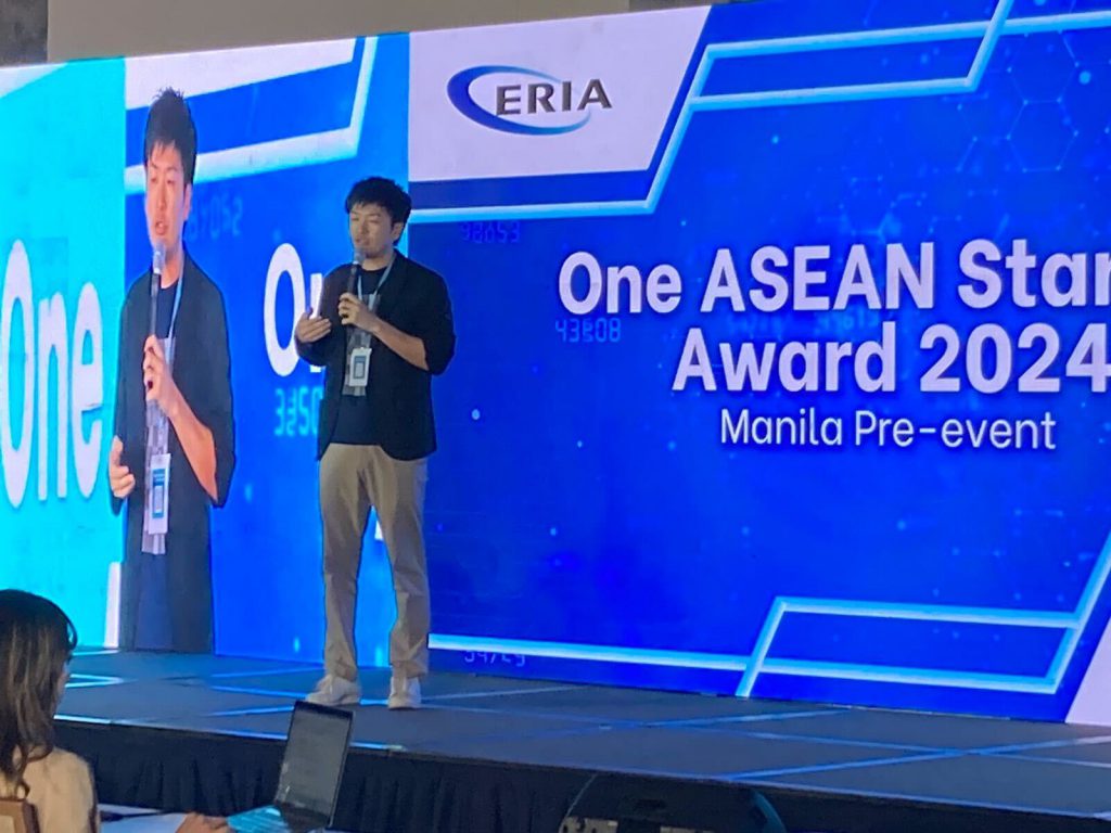 ERIA主催のOne ASEAN Startup Award 2024のファイナリストとして当社の坂本が登壇致しました。